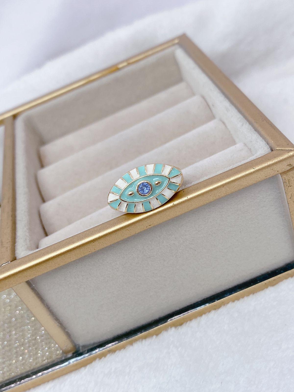Anillo Chapa de Oro Ajustable COA1196-1