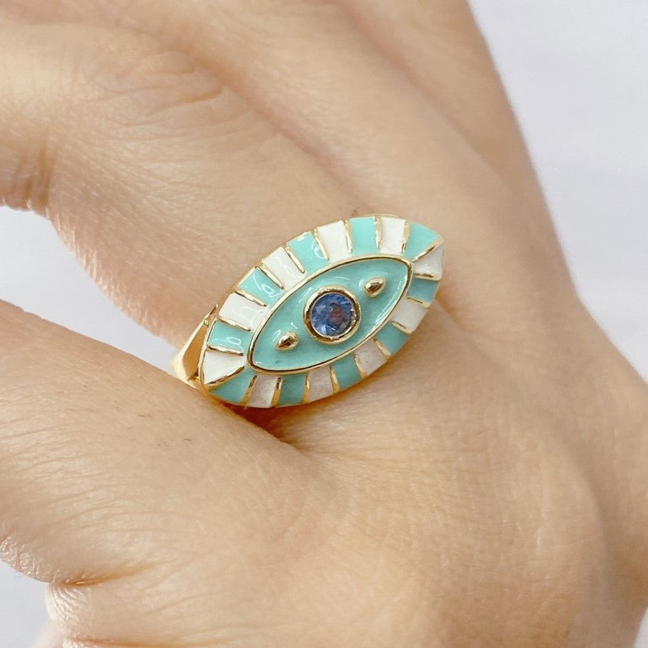 Anillo Chapa de Oro Ajustable COA1196-1