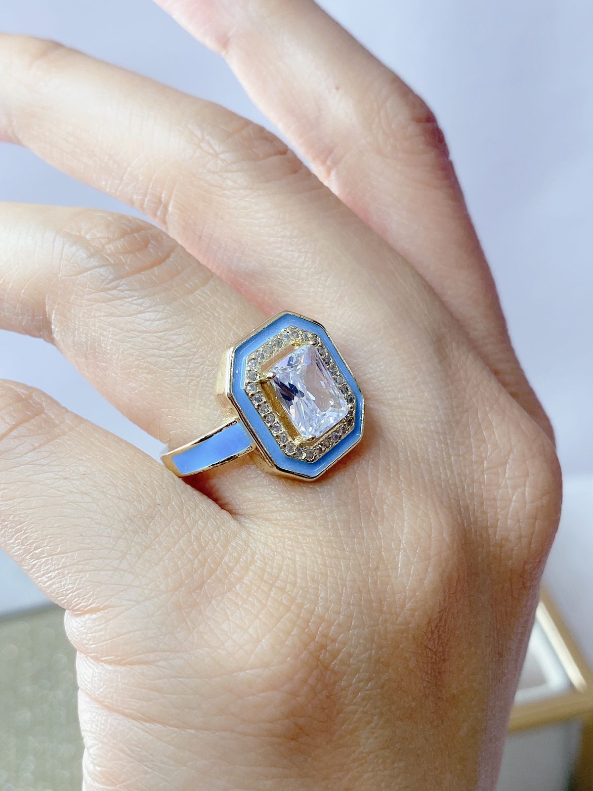 Anillo de Chapa de Oro Ajustable ACO1173-3