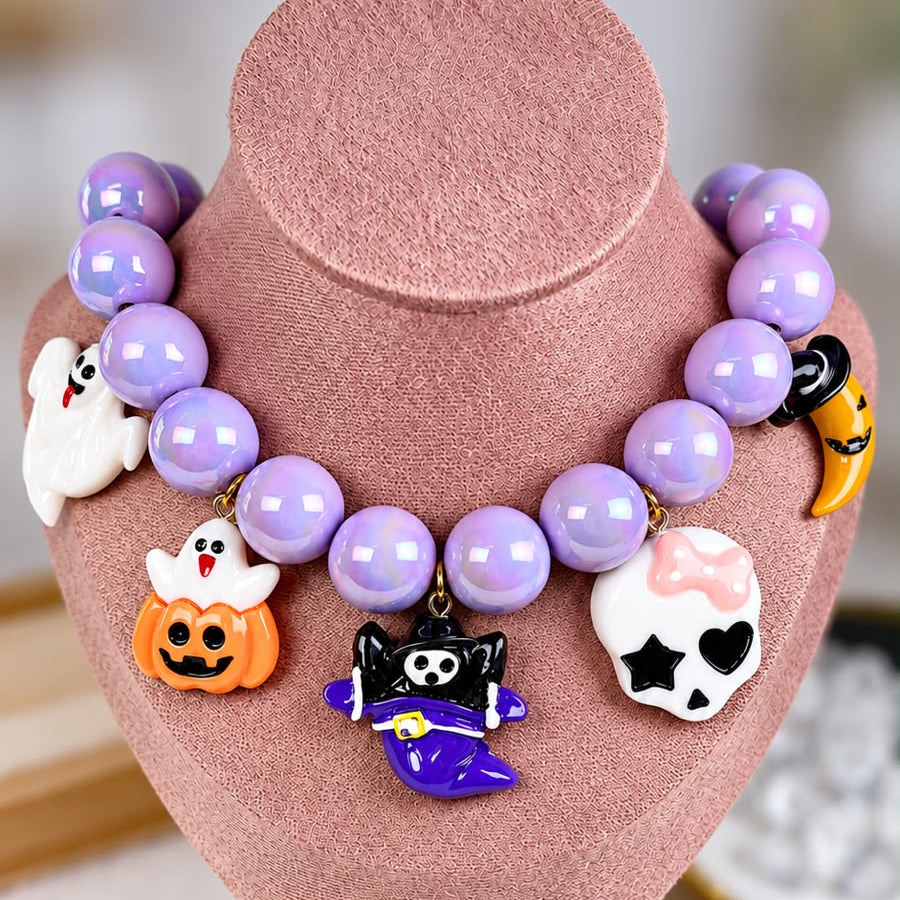 Collar  Halloween de Acrilico CB963-2