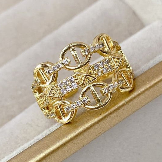 Anillo Chapa de Oro ACO1113-1