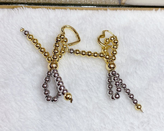 Arete Chapa de Oro COA1630-1