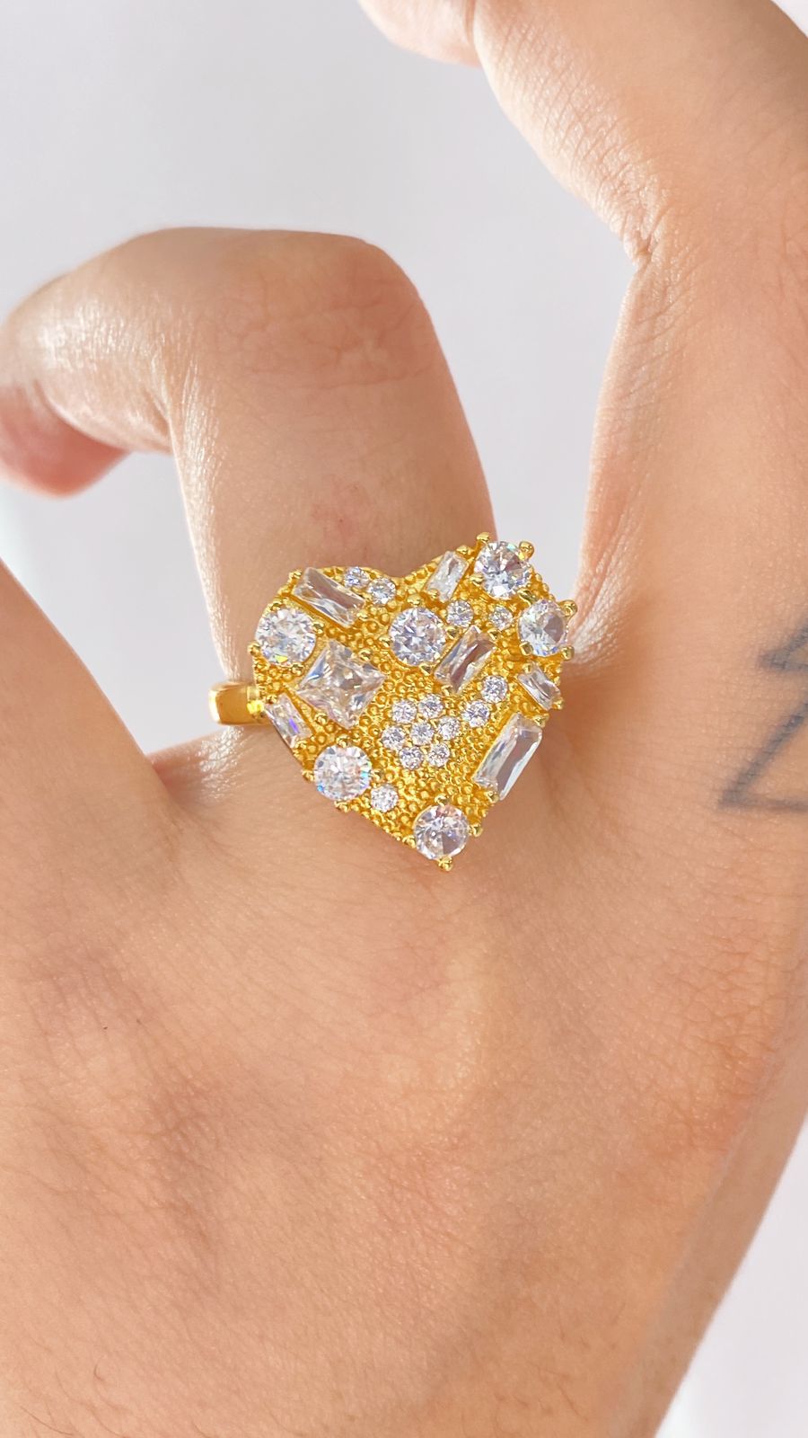 Anillo de Chapa de Oro Ajustable ACO1380-1