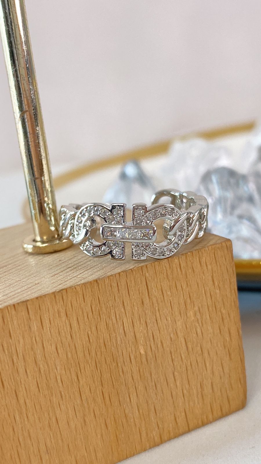 Anillo de Chapa de Oro Ajustable ACO1379-2