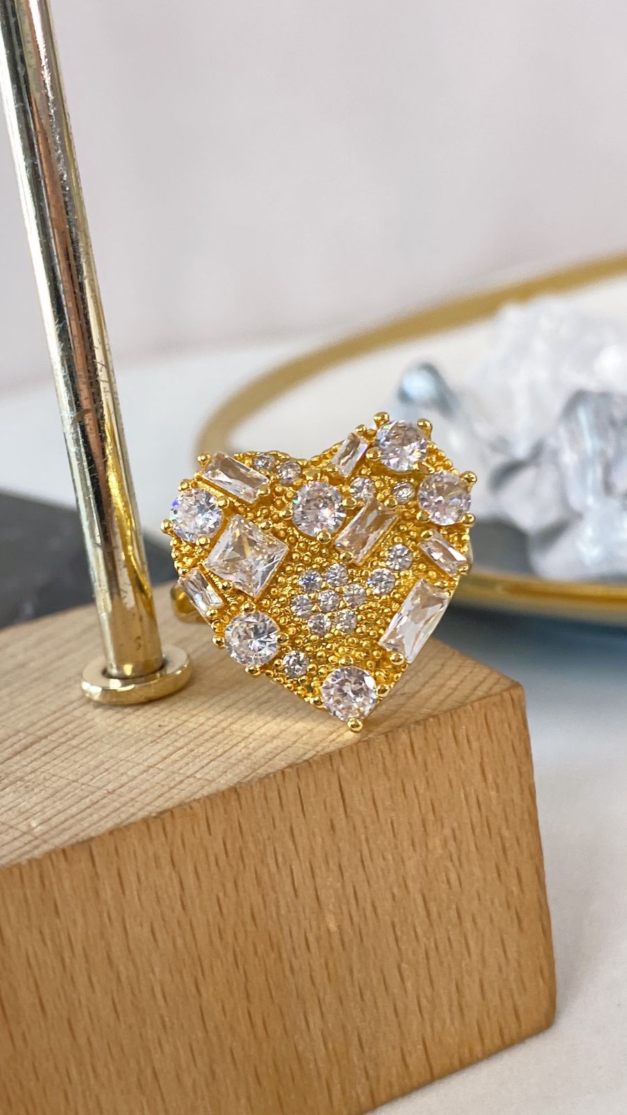 Anillo de Chapa de Oro Ajustable ACO1380-1