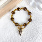 Pulsera de Acrilico y Acero Inoxidable con Dije de Bisuteria PAI1755-3