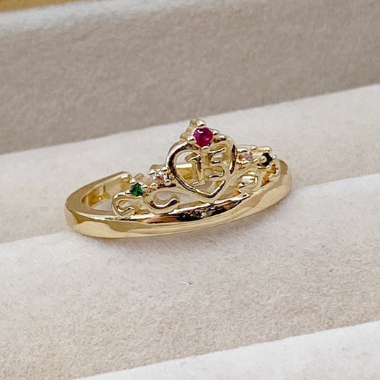 Anillo Chapa de Oro Ajustable ACO301-4