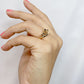 Anillo Chapa de Oro Ajustable ACO301-3