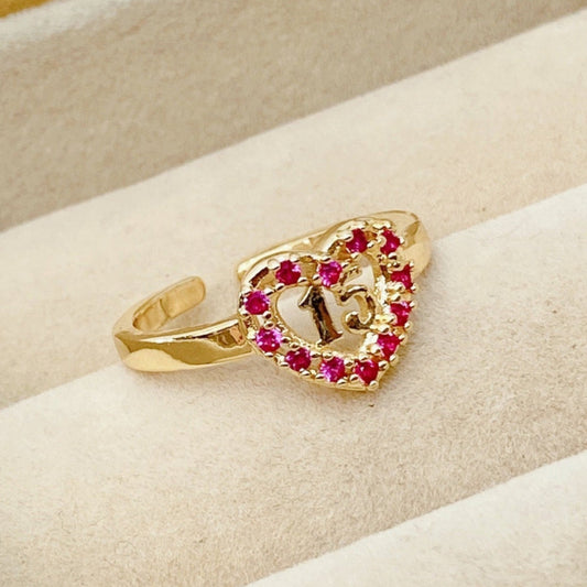 Anillo Chapa de Oro Ajustable ACO302-1