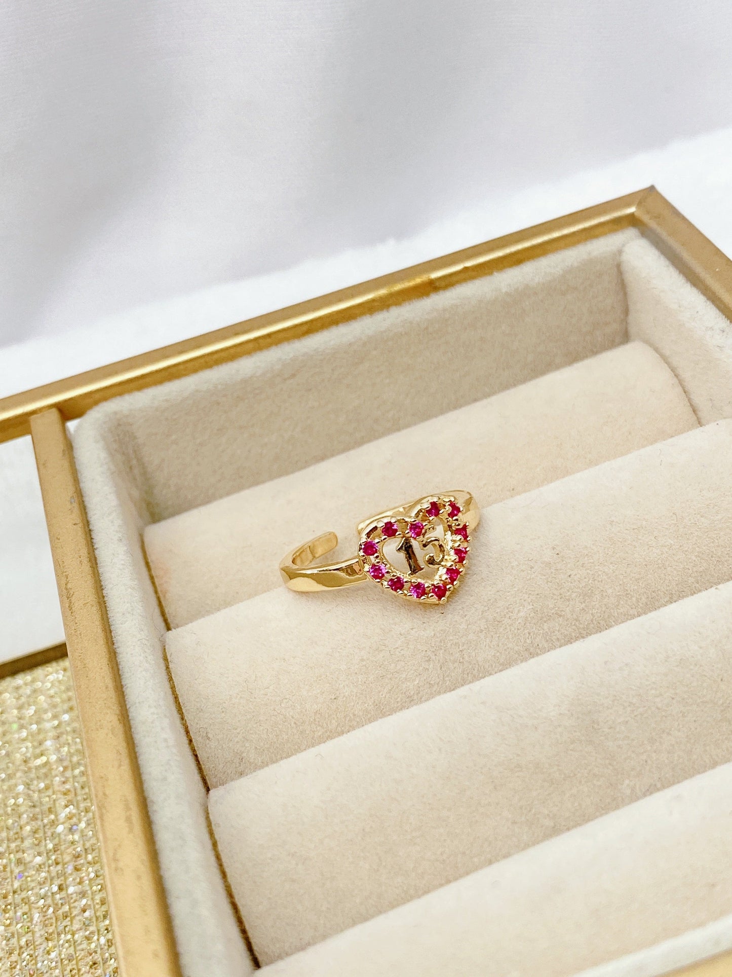 Anillo Chapa de Oro Ajustable ACO302-1
