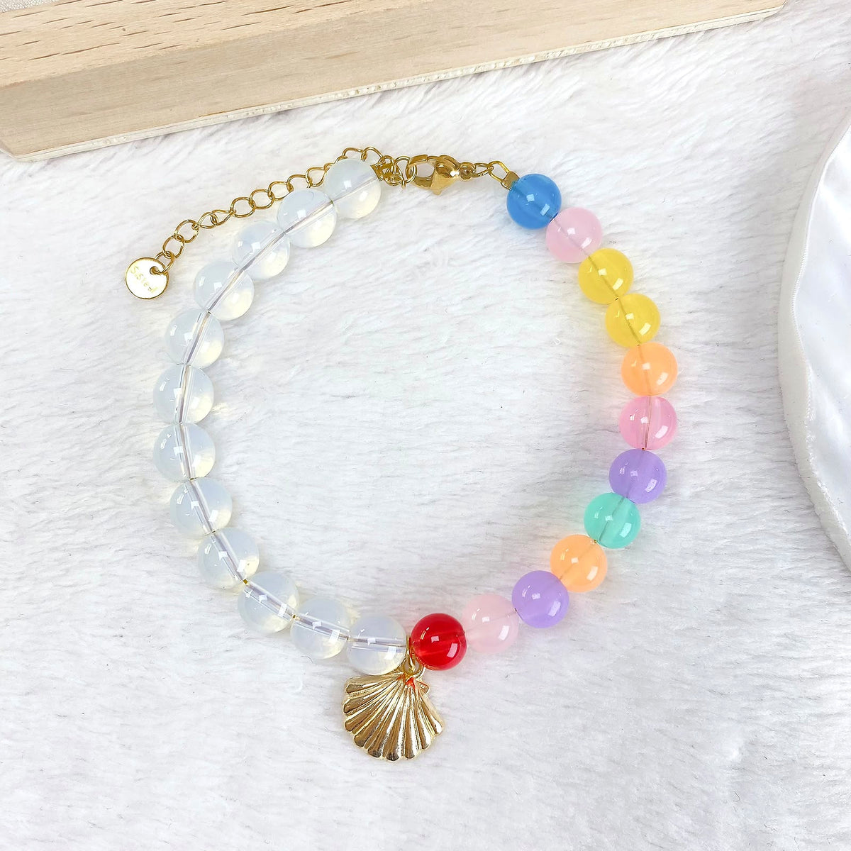 Pulsera de Acrilico y Acero Inoxidable PAI1756-1