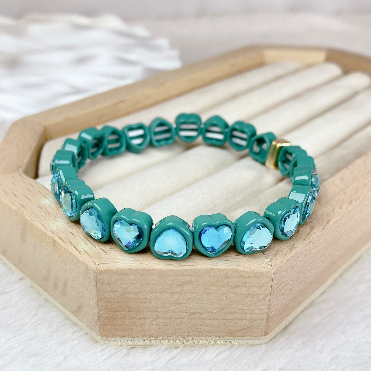 Pulsera Esmaltada con Acrilico PB848-12